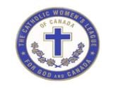 Logo of the Catholic Women's League - For God and Canada