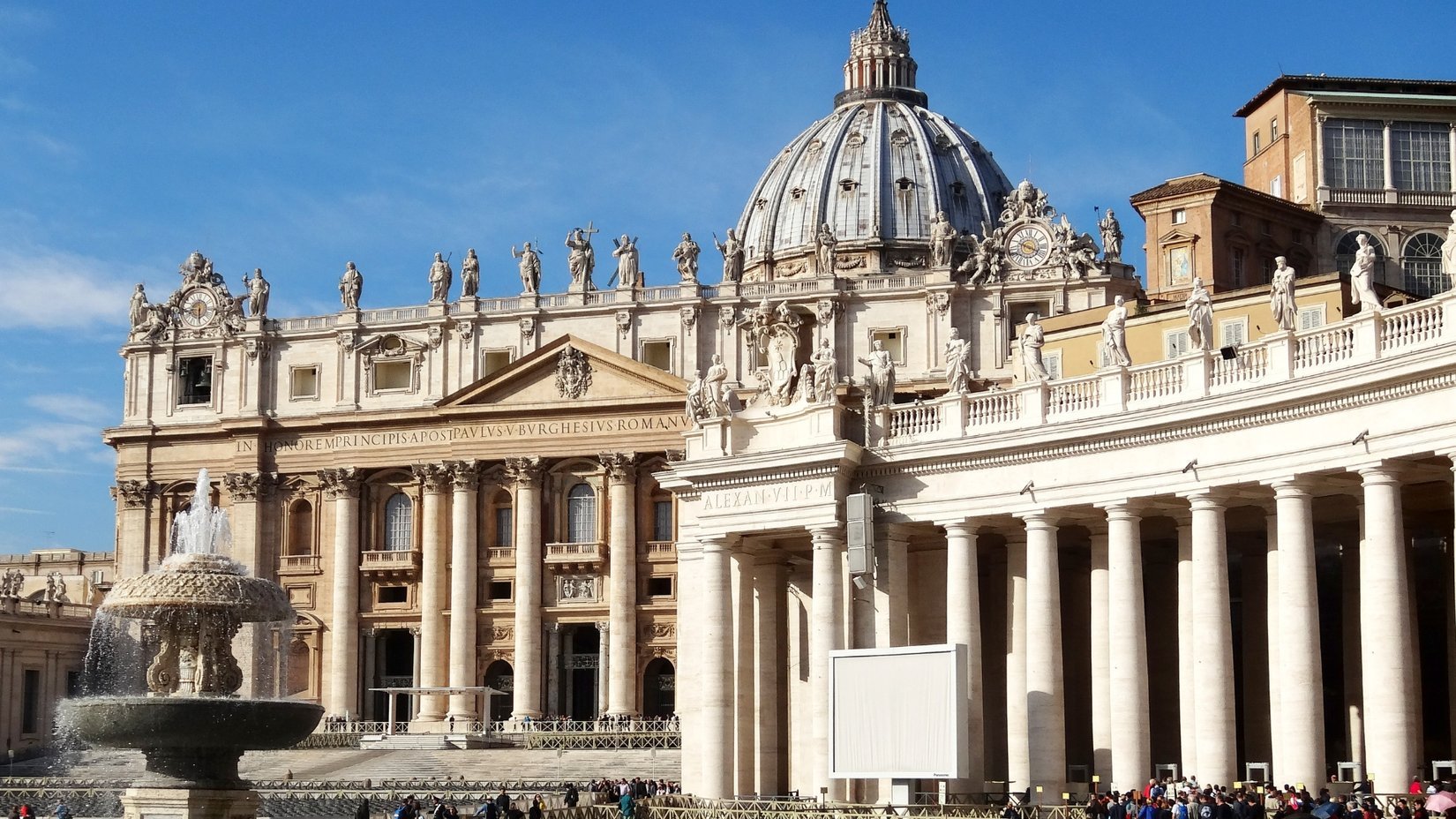 A photo of St. Peter's Basilica in Rome