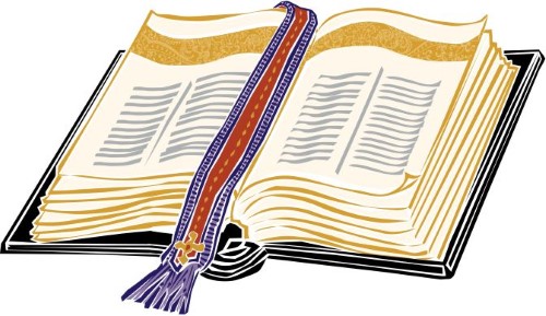 A picture of an open bible